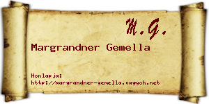 Margrandner Gemella névjegykártya